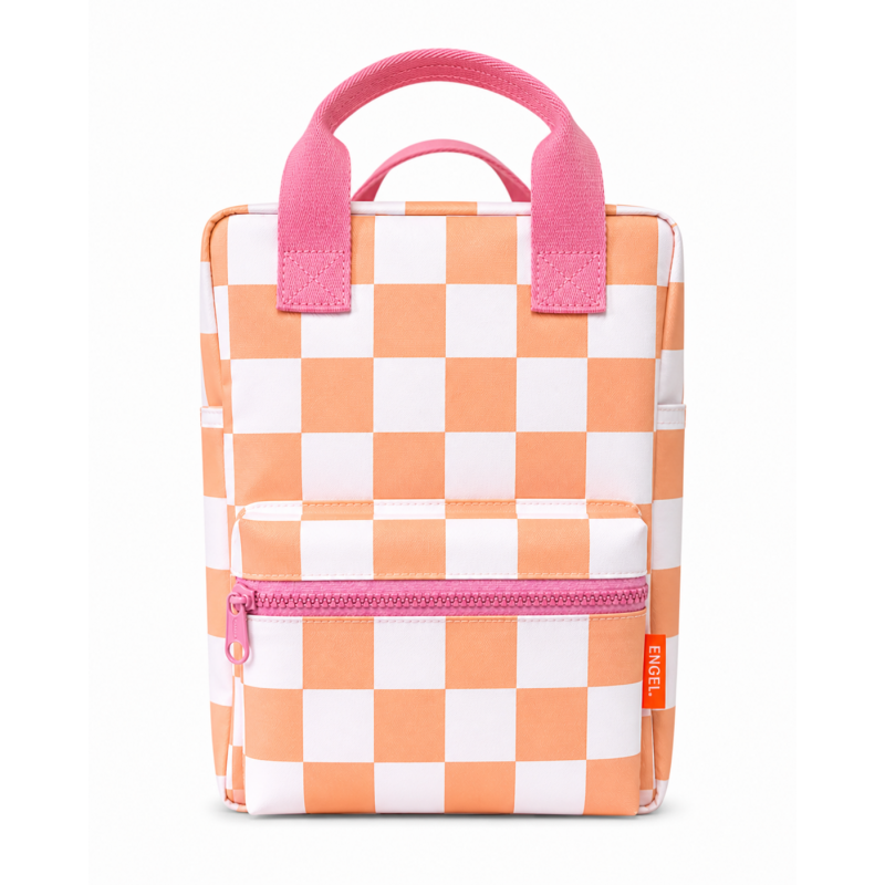 Grand sac à dos - Damier pêche