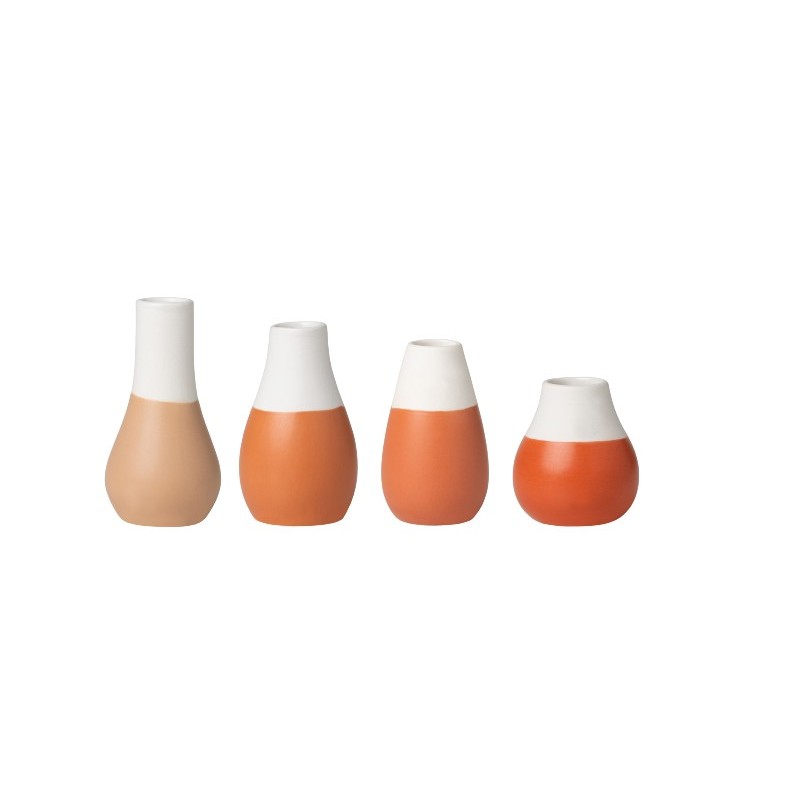 Set 4 vases - Pastels roses