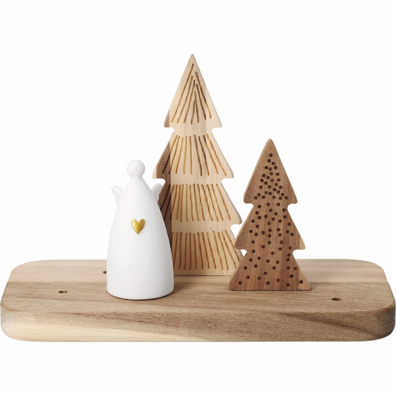 Paysage Noël avec son ange