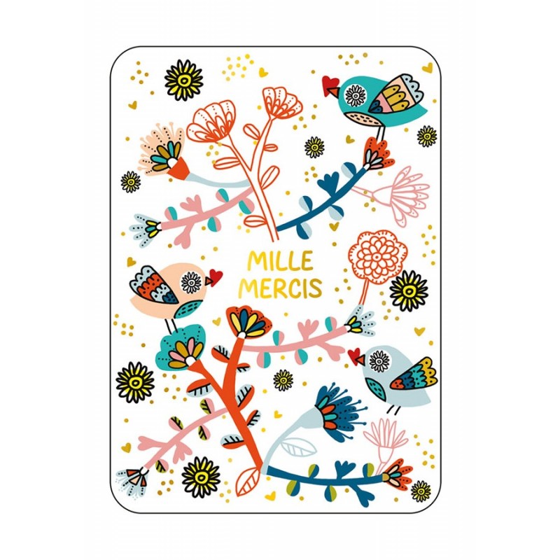 Carte postale - Mille mercis