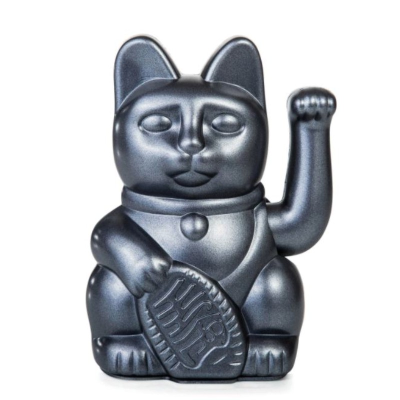 Lucky cat gris métallisé...