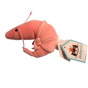 Jouet en peluche rose en forme de crevettes - Animal en peluche