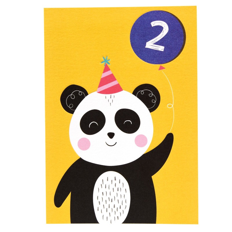 Carte double Panda 2 ans
