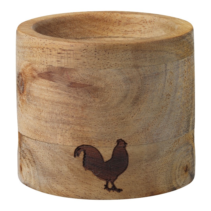 Coquetier Coq en bois et...